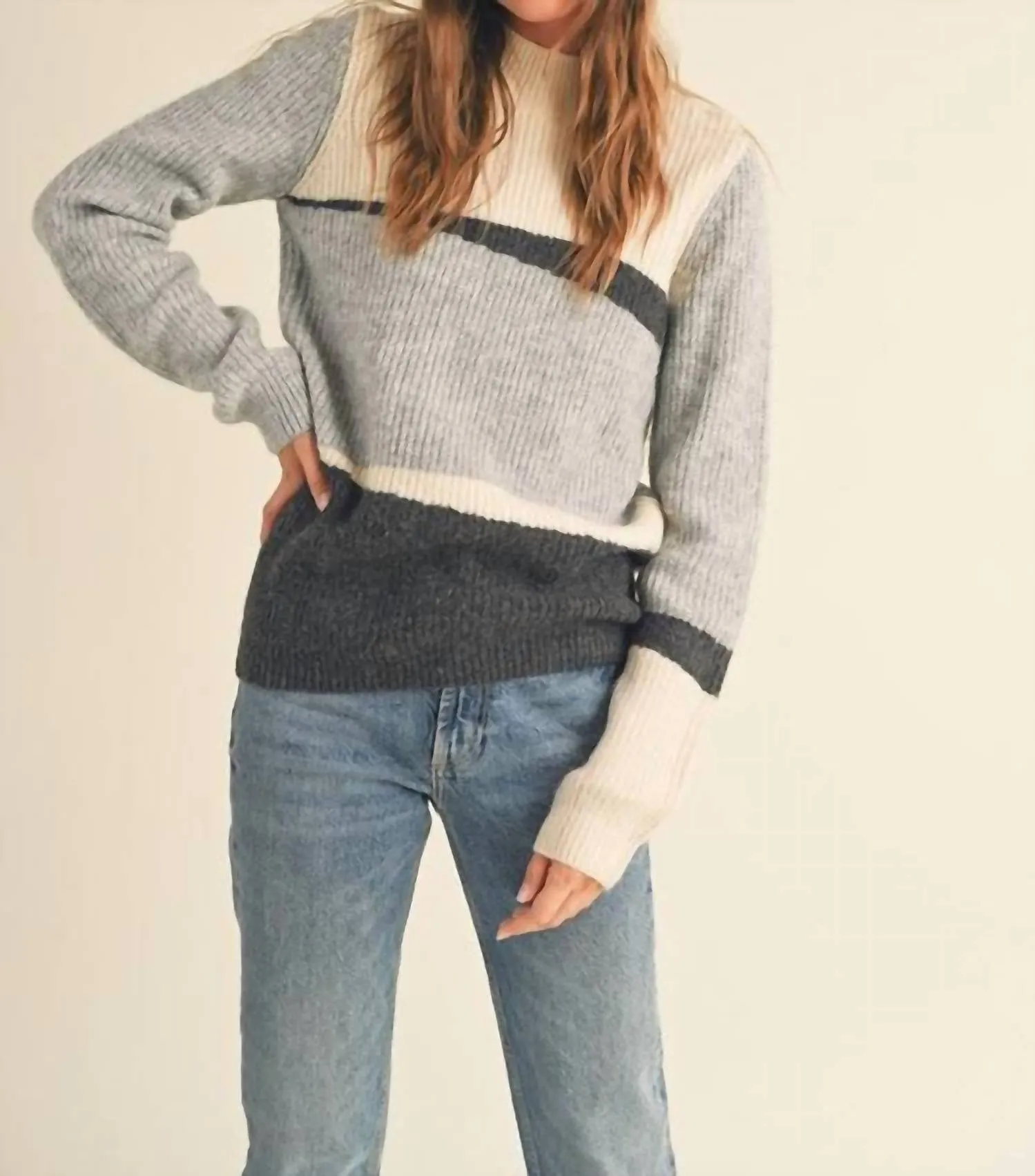 &Merci - Mindi Mock Neck Sweater