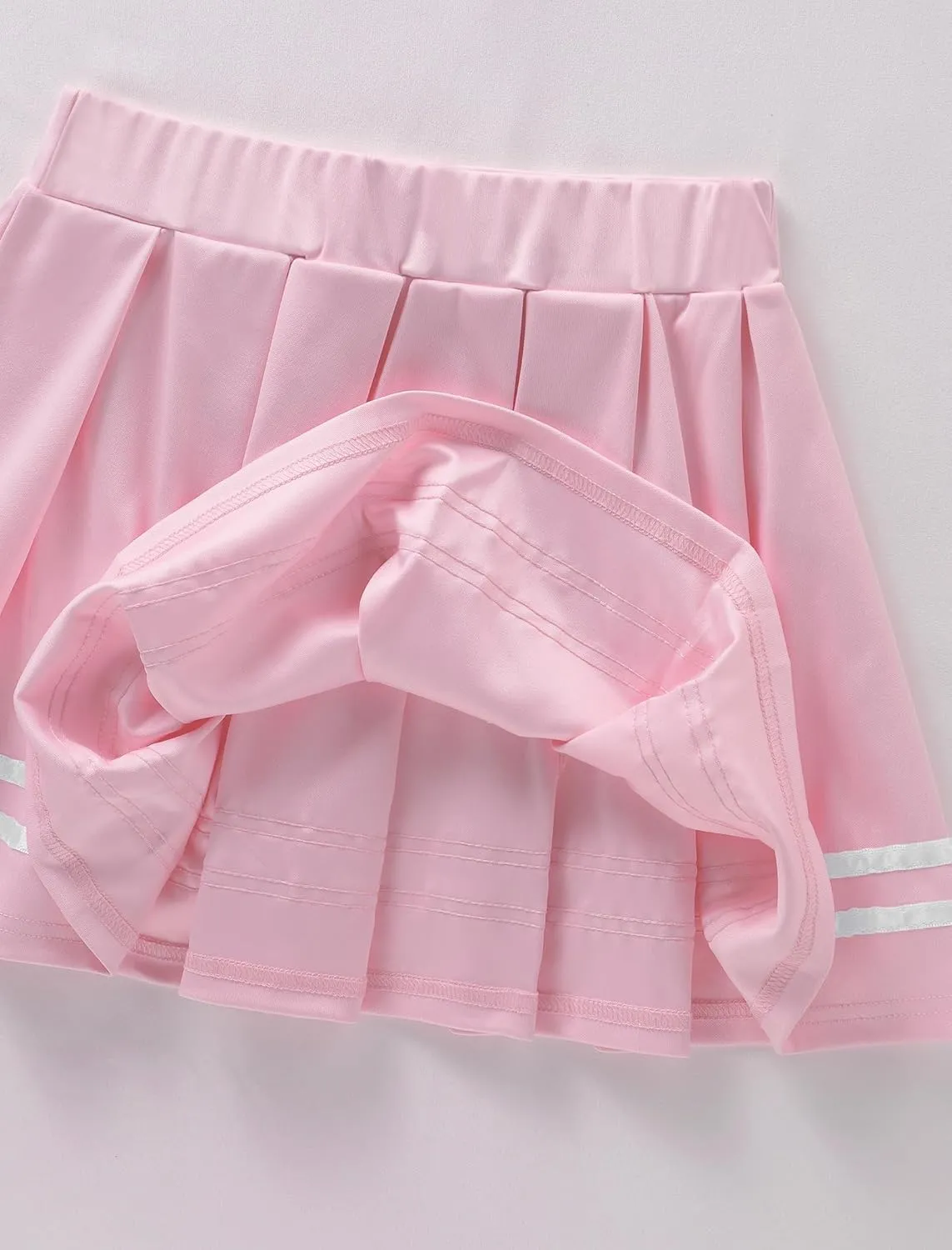 FYMNSI Women's Mini Pleated Skirt Retro High Waist School Girl Skirt Cheerleader Skirts Japanese Uniform Skirt Rave Bottoms