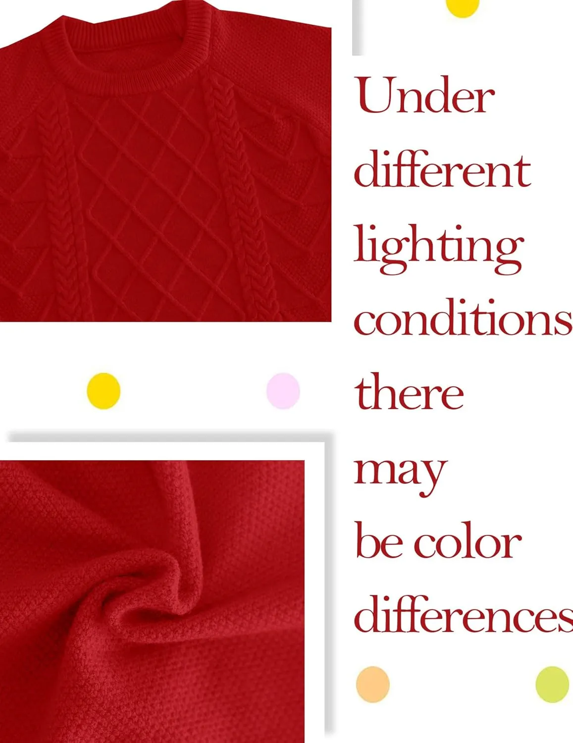 Girl's Sweater Cable Knit Long Sleeves Crew Neck Soft Casual Pullover Sweaters