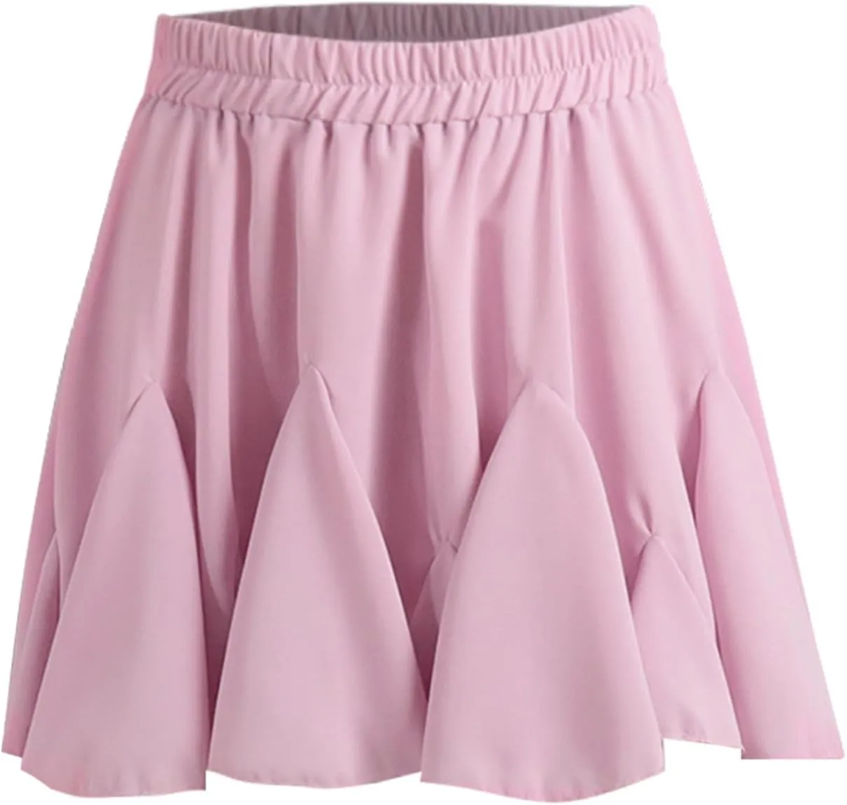 Lmdudan 2025 Summer Pleated Skirt for Women Casual Boho Ruffle Mini Skirts High Waist Skirts Athletic Tennis Shorts Skirt