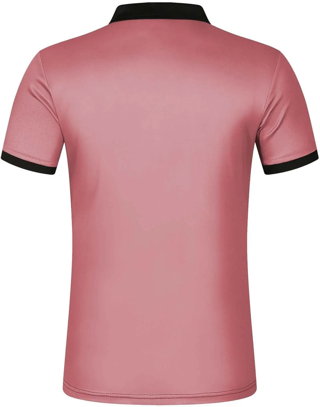 Mens Lightweight Golf Shirts with Pocket Button Down Short Sleeve Summer Casual Polos for Men Slim Fit Stretch Lapel Shirts