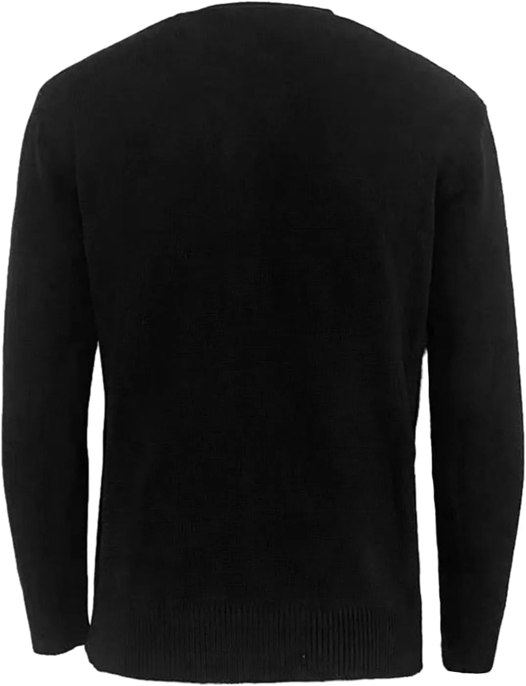Mens Loose Button Up Knit Cardigan Soft Lightweight V-Neck Long Sleeve Sweater Basic Designed Knitted Outwear