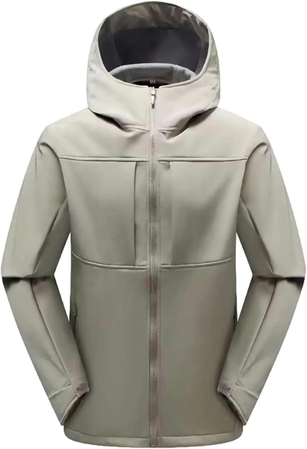 Men's Windproof Ski Jacket Warm Winter Snow Coat Mountain Waterproof Hooded Raincoat Color Block Lightweight Hiking Jackets