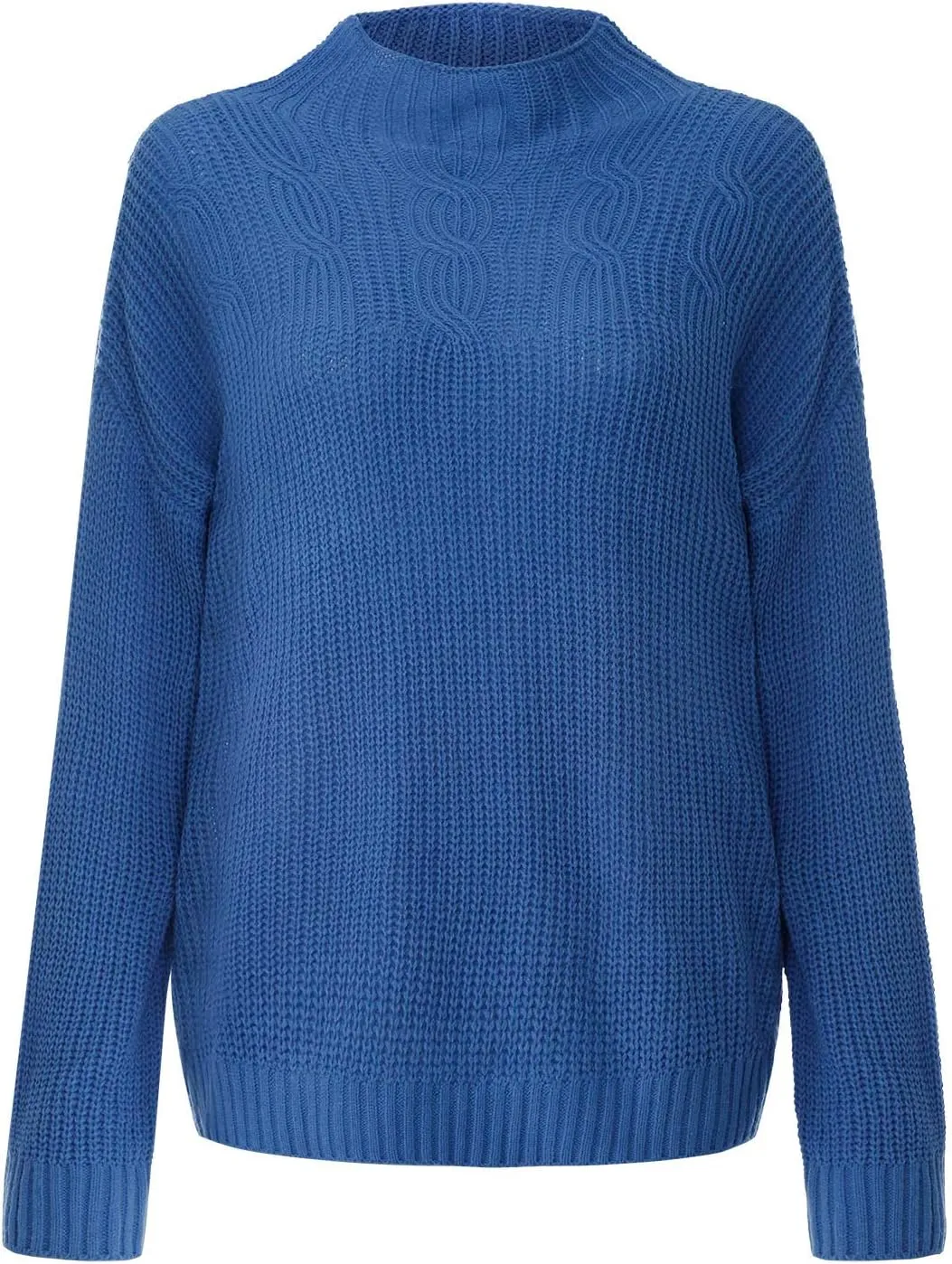 Oversized Sweater for Women Chic Turtleneck Knitted Sweater Slouchy Soft Long Sleeve Jumper Tops 2023 Fall Sweaters