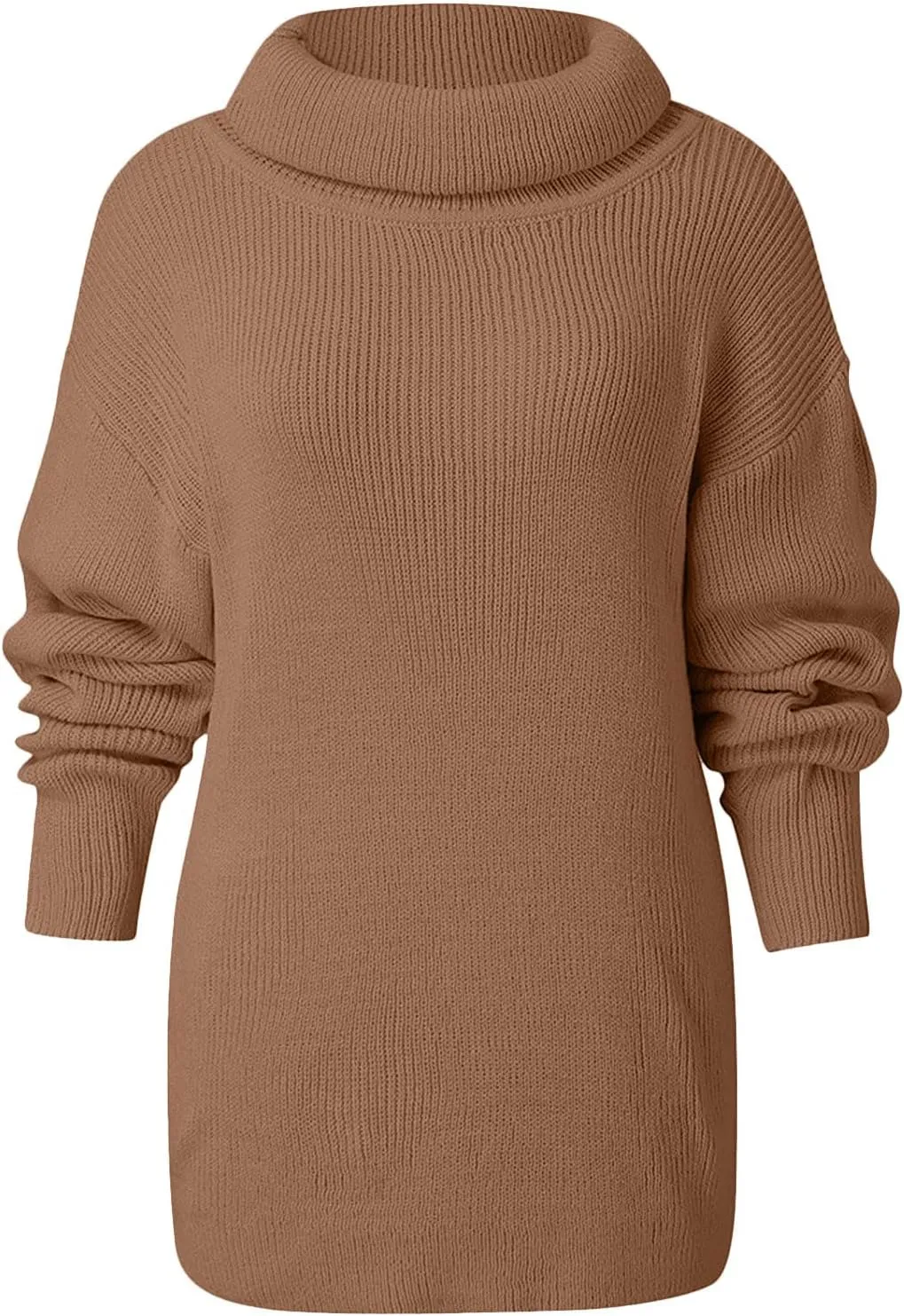 Womens Fall Oversized Sweaters 2023 Fashion Chic Turtleneck Batwing Long Sleeve Jumper Tops Soft Knitted Pullover