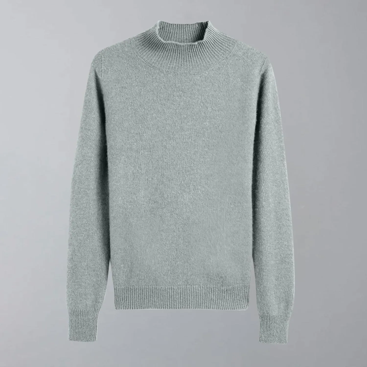 Womens Lightweight Sweaters Warm Cozy Soft Long Sleeve Mock Neck Knit Pullover Sweater Winter Basic Tee Tops