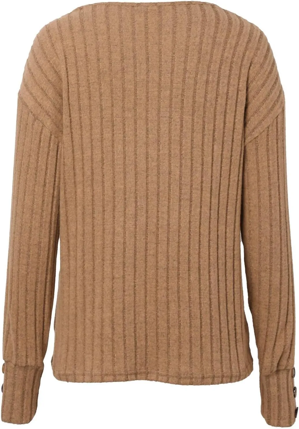 Womens Soft Long Sleeve V Neck Shirts Knitted Pullover Tunics Tops Casual Fall Lightweight Cozy Sweaters 2024