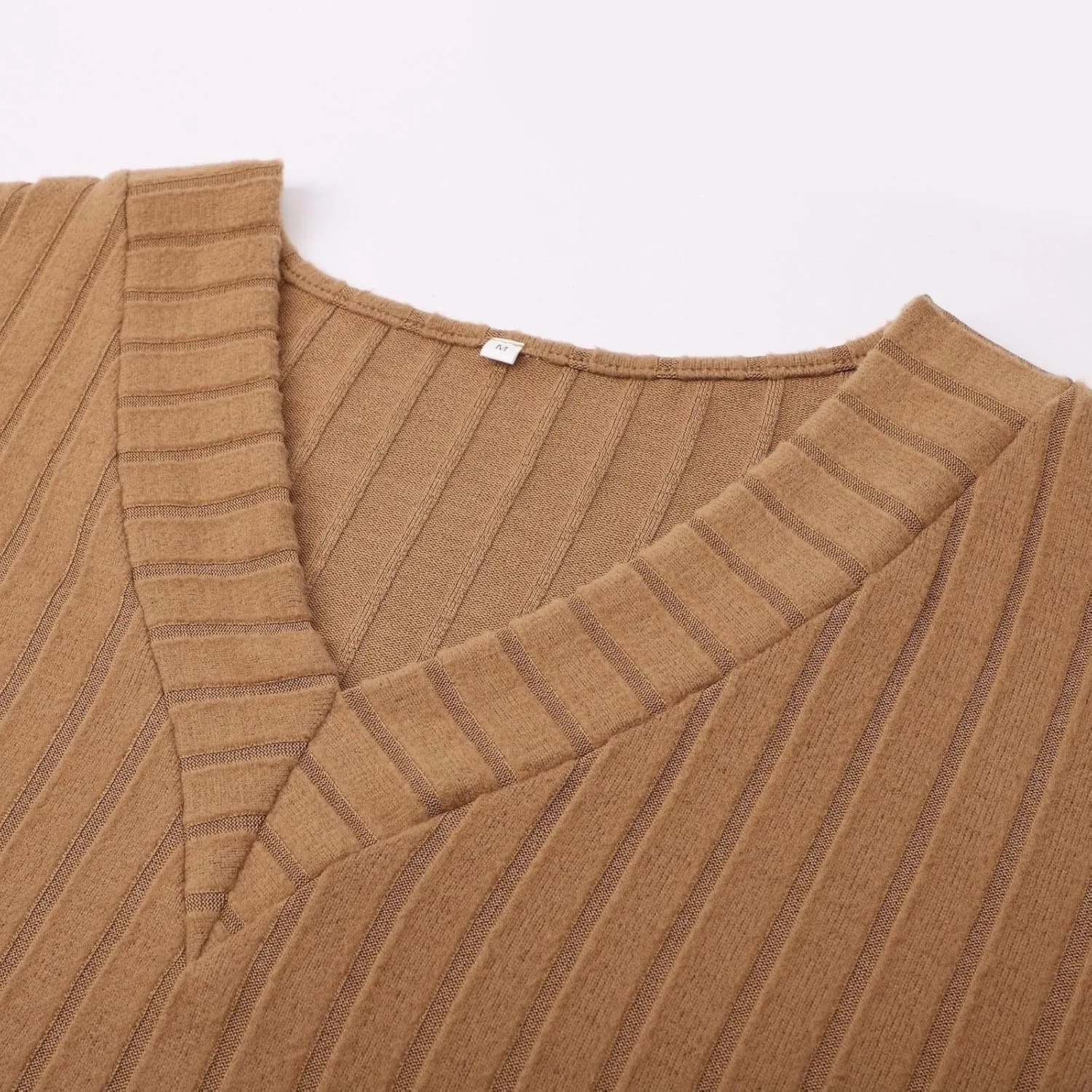 Womens Soft Long Sleeve V Neck Shirts Knitted Pullover Tunics Tops Casual Fall Lightweight Cozy Sweaters 2024